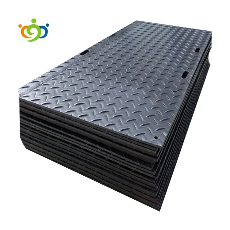 Manufacturer of Resist impact UHMWPE 4x8 ft ground protection mats