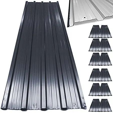 Metal Roofing Sheets Cladding 12Pc Corrugated Garage Shed Roof Sheet 7m² Profile 