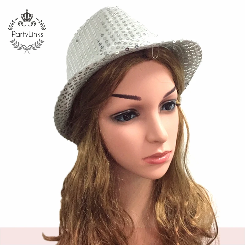 Light Up Led Fedora Party Hat For Mardi 