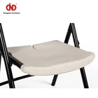 Free Sample Wholesale Commercial Outdoor Stackable Wedding Event Party Chair White Plastic Folding Chair
