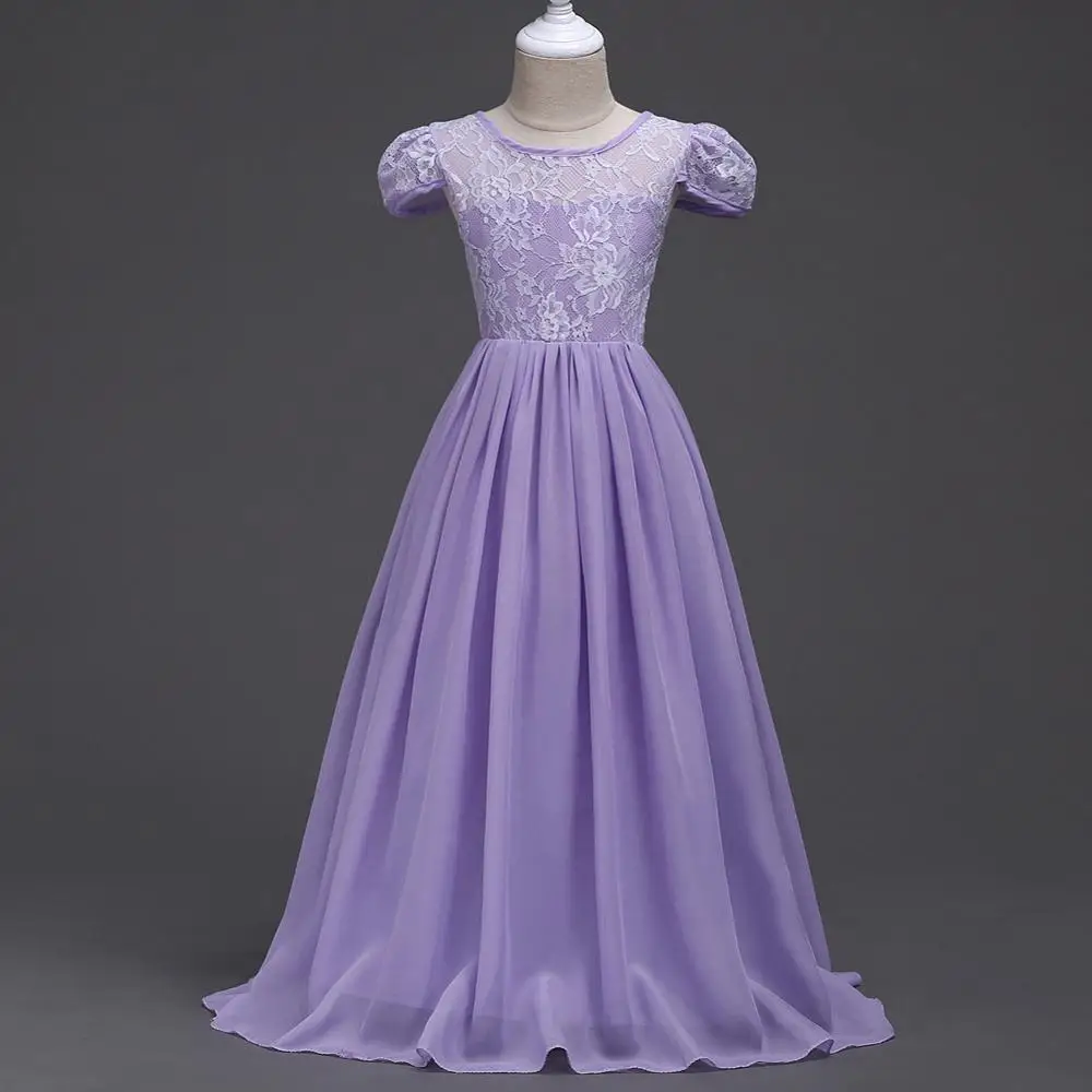 purple long frock