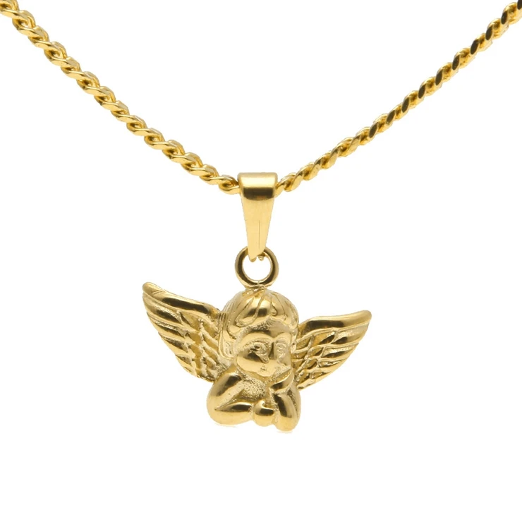 cherub angel necklace