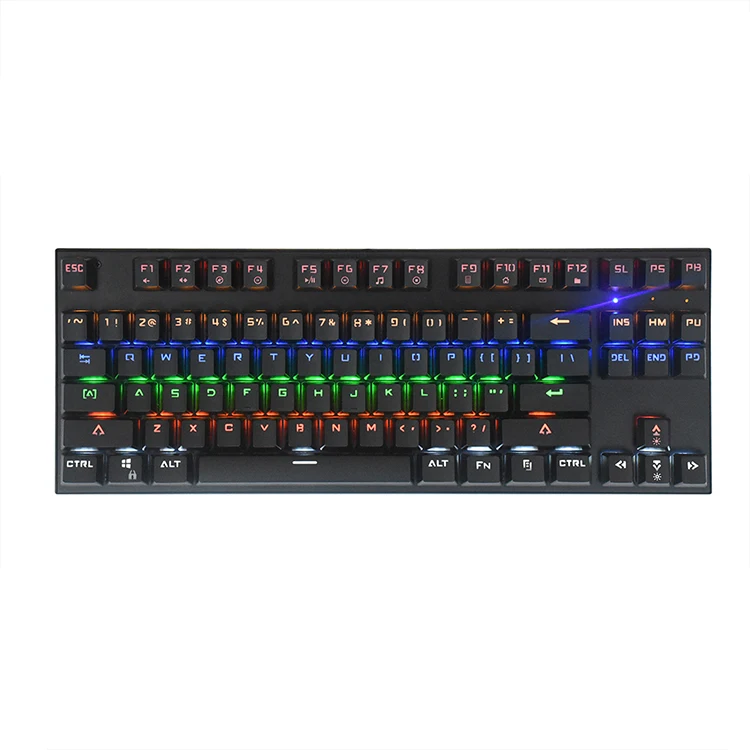 keyboard gaming mechanical digital alliance meca fighter rainbow led