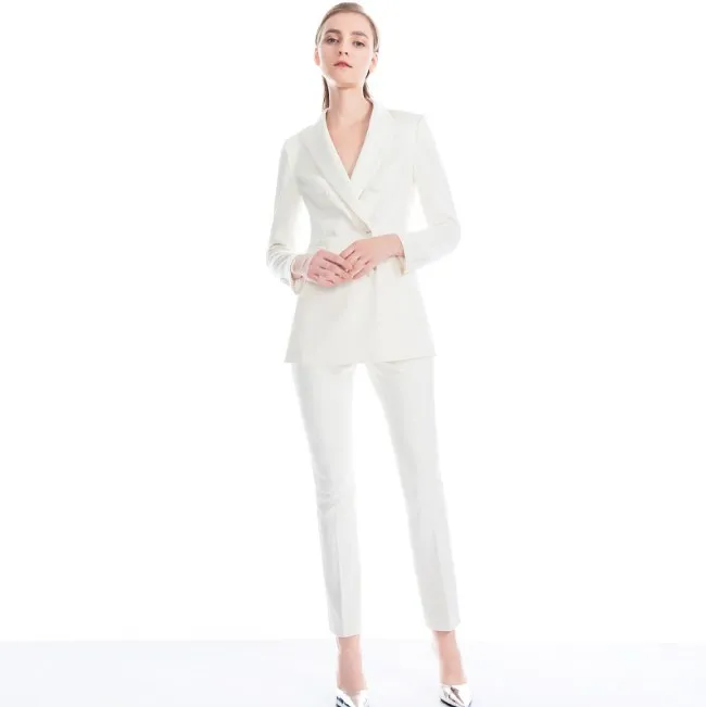 Modern Lady Office Wears Fashion White 