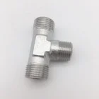 Pipe Fitting Male Hydraulic Hose Connection Reducing Tee Y Pipe Fitting