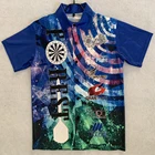 Sublimation Darts Shirt Custom Design Sublimated Full Button Down Dart Shirt