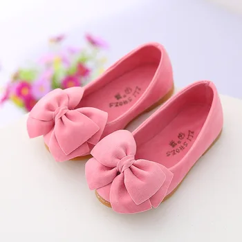 Hot selling cheap bow design kids girl shoes
