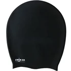 Customized Logo XL Silicone Dreadlocks Swim Cap For Long Hair