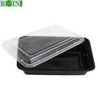 Food Tray Food Customized Black Disposable Plastic CPET Food Tray Accept Size