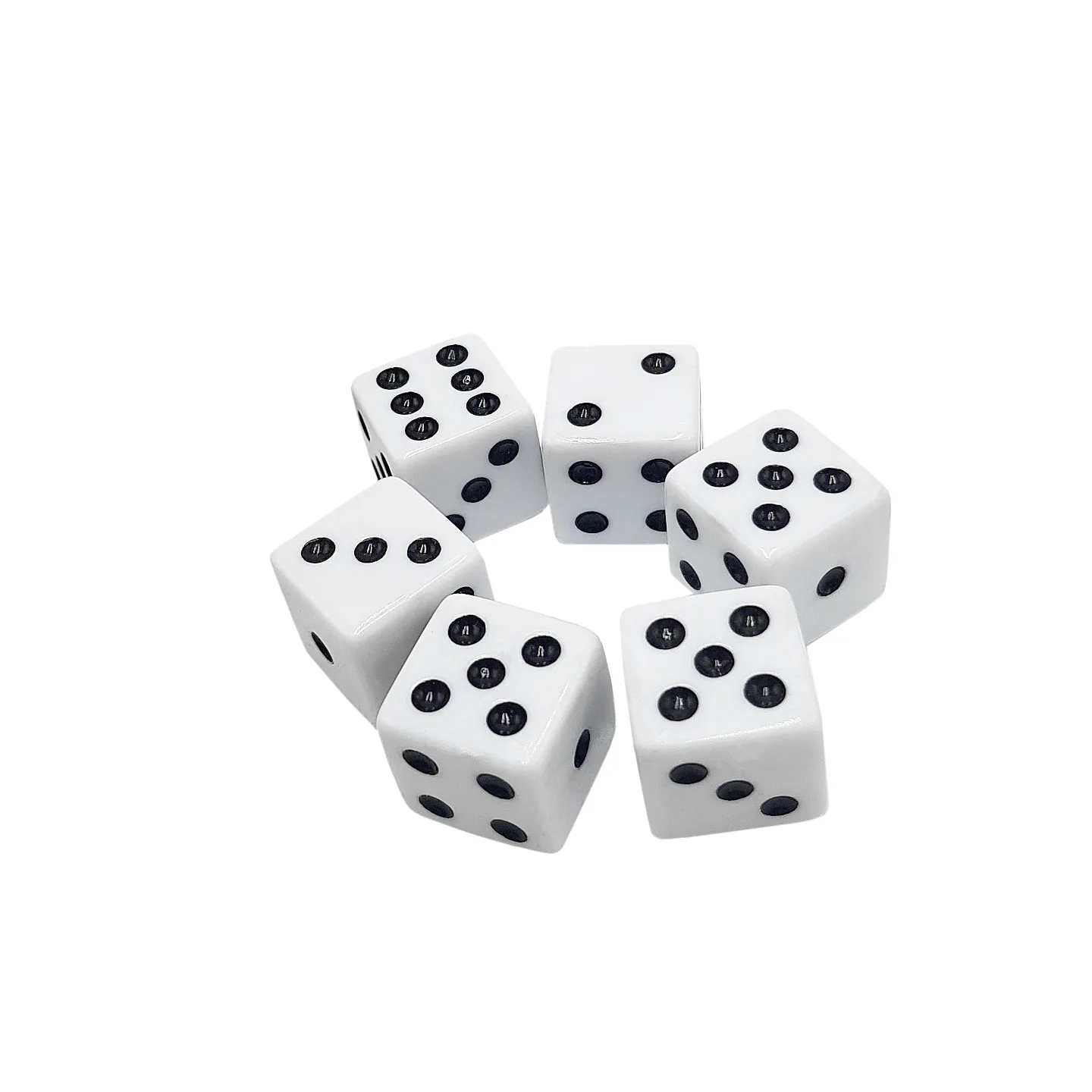 10pcs 16mm blank white can write dice counting cubes square gaming dice ODUS 