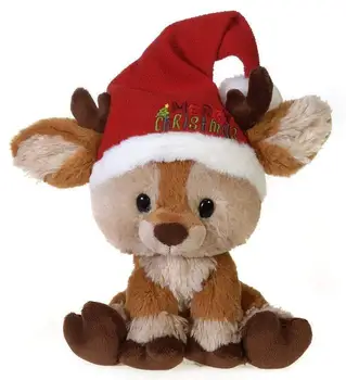 Promotional gift snowman moose Santa Elk Christmas plush toys in bulk/penguin soft toy Christmas teddy bear for kids gift