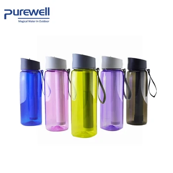 Purewell Sport Water Purifier Bottle Portable Water Bottle with Filter for Hiking Camping Traveling