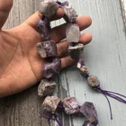 Loose Beads RA0003 25-40mm Natural Raw Quartz Square Amethyst Rough Amethyst Loose Beads