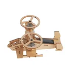 Educational Toys Educational Solar Powered Rotating Plane Puzzle 3D Educational Wooden Toys