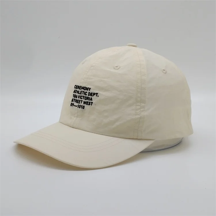 unstructured nylon hat