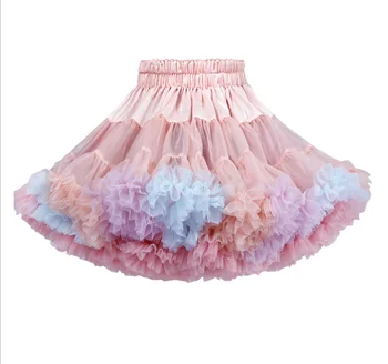 Tutu skirt New Princess skirt Children's Birthday Pettiskirt Girls' Yarn Skirt