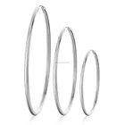 Women Earrings Women Earring Loftily Wholesale Fashion Jewelry Simple Plain Blank Big Hoop Silver Women Big Earrings