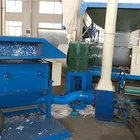 Double Screws Fully Automatic PS Crushing Feeding Foamed Waste Recycling Machine