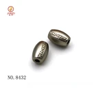 Metal Beads Custom Logo Metal Die-casting Zinc Alloy Silver Beads