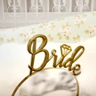 Bride's Bride'S Headband Gold Hot Diamond Wholesale Elegant Princess Tiara Crown Wedding Supplier