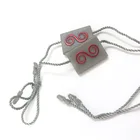 String Nylon/waxes/ribbon Plastic String Wholesale Custom Red Embossed Brand Logo Plastic Seal Tags String