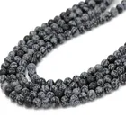 Natural Bead Beads Wholesale Natural Stone Bead Strand Loose Snowflake Gemstone Obsidian Beads For Jewelry Making