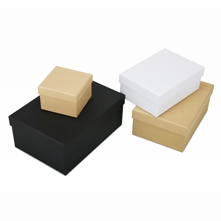 small simple brown kraft boxes with lid