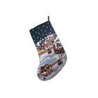 Christmas Stocking Reasonable Price Red Promotional Polyester Christmas Stocking