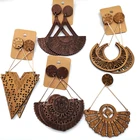 Earrings Earrings African Earrings African Drop Wooden Earrings