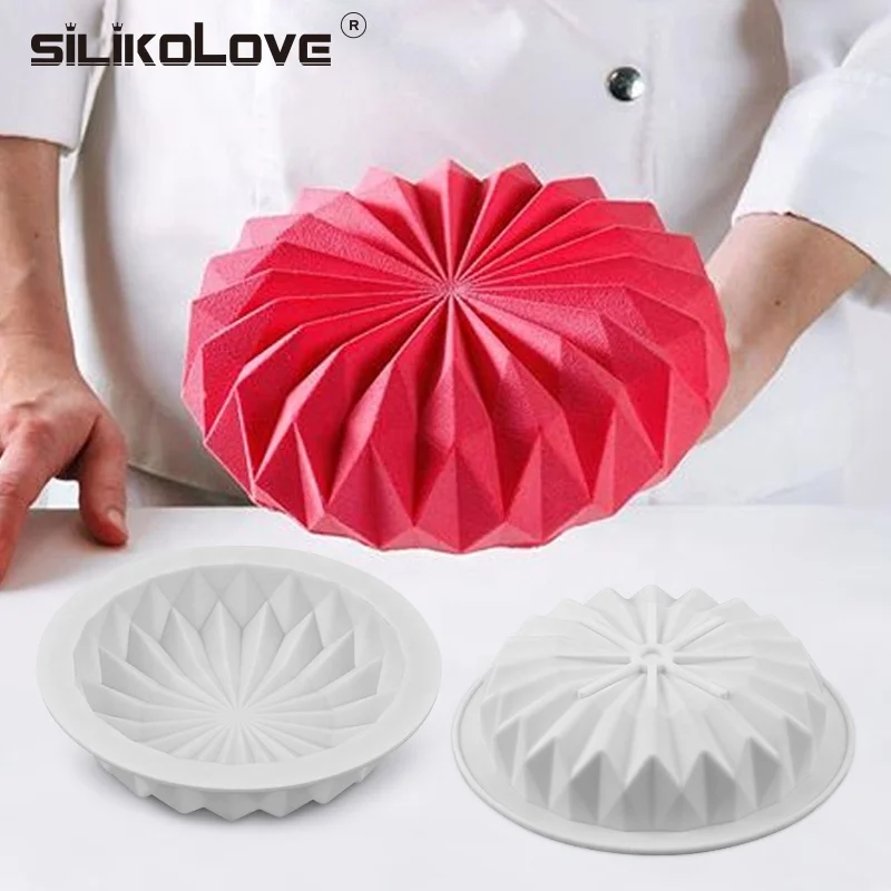 SILIKOLOVE Silicone Cake Mold For Cakes Mousse Decorating Mould Bakeware Tools Chocolate Fondant Maker Dessert Baking Pan