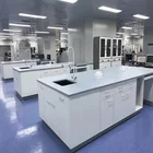 Laboratory Furniture Chemistry Laboratory Bench With Reagent Shelf For University School Manufacturer Price