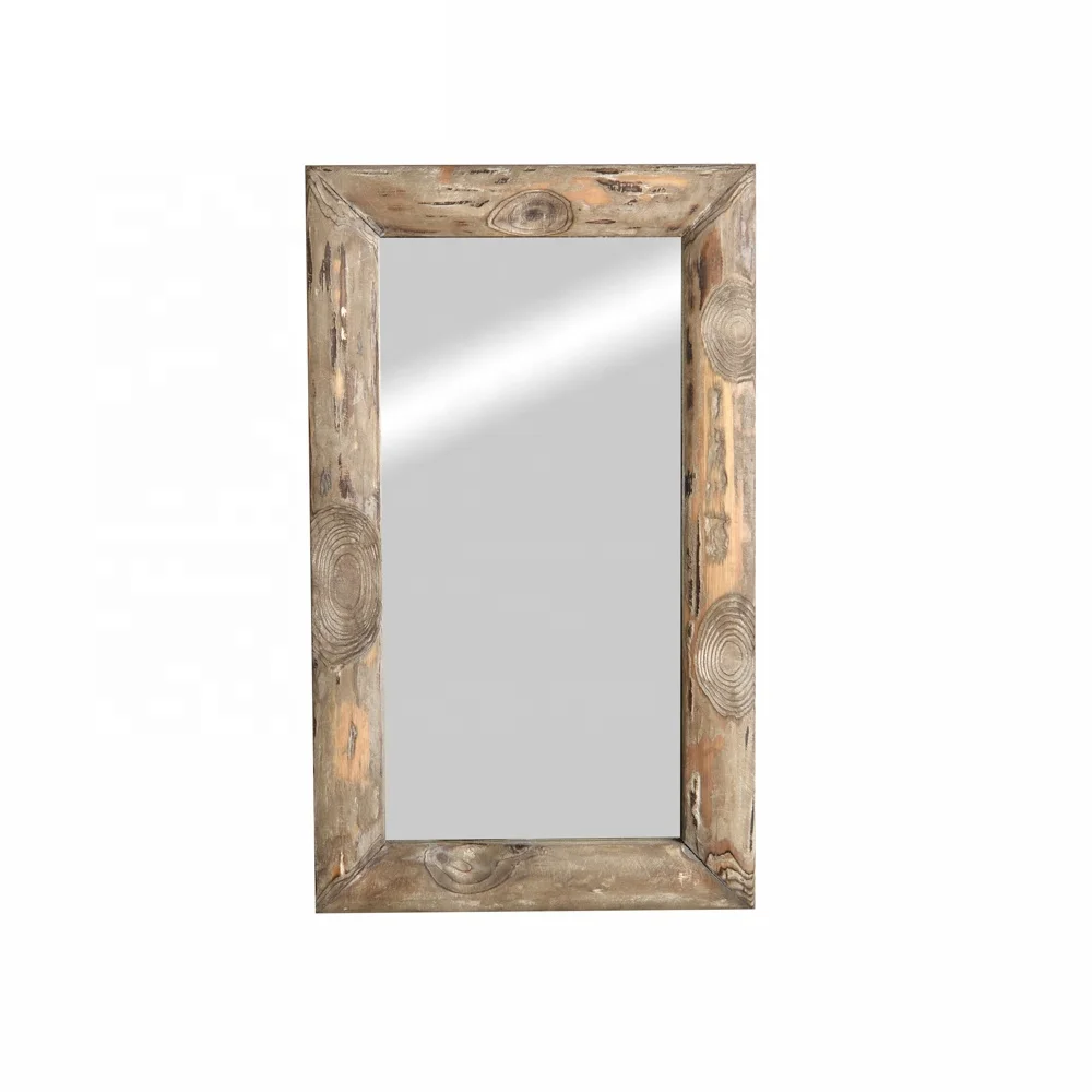 hand made wooden photo frame rustic mirror frame A4 Oak glass 