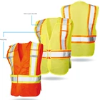 Safety High Visibility Reflective 5 Point Take Off Safety Vest Safety Waistcoat