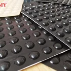 Rubber Rubber Stong 3M Adhesive Customized Size Silicon Rubber Dots For Cabinet
