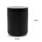 Plastic Plastic Wholesale 600ML Cylinder Round HDPE Black Plastic Jar For Hair Products