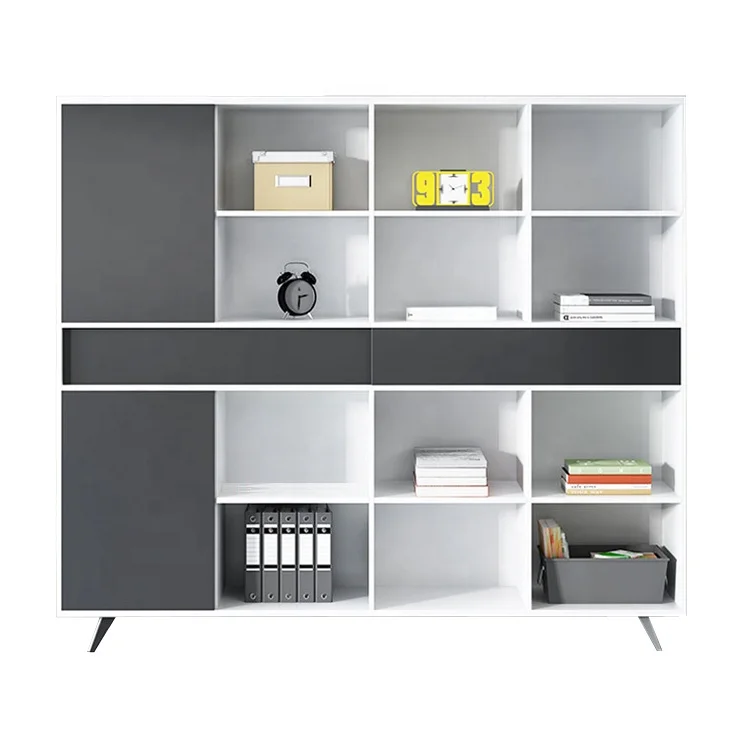 simple stylish design hot saling open modular luxury wooden wall book organizer shelf for home furniture