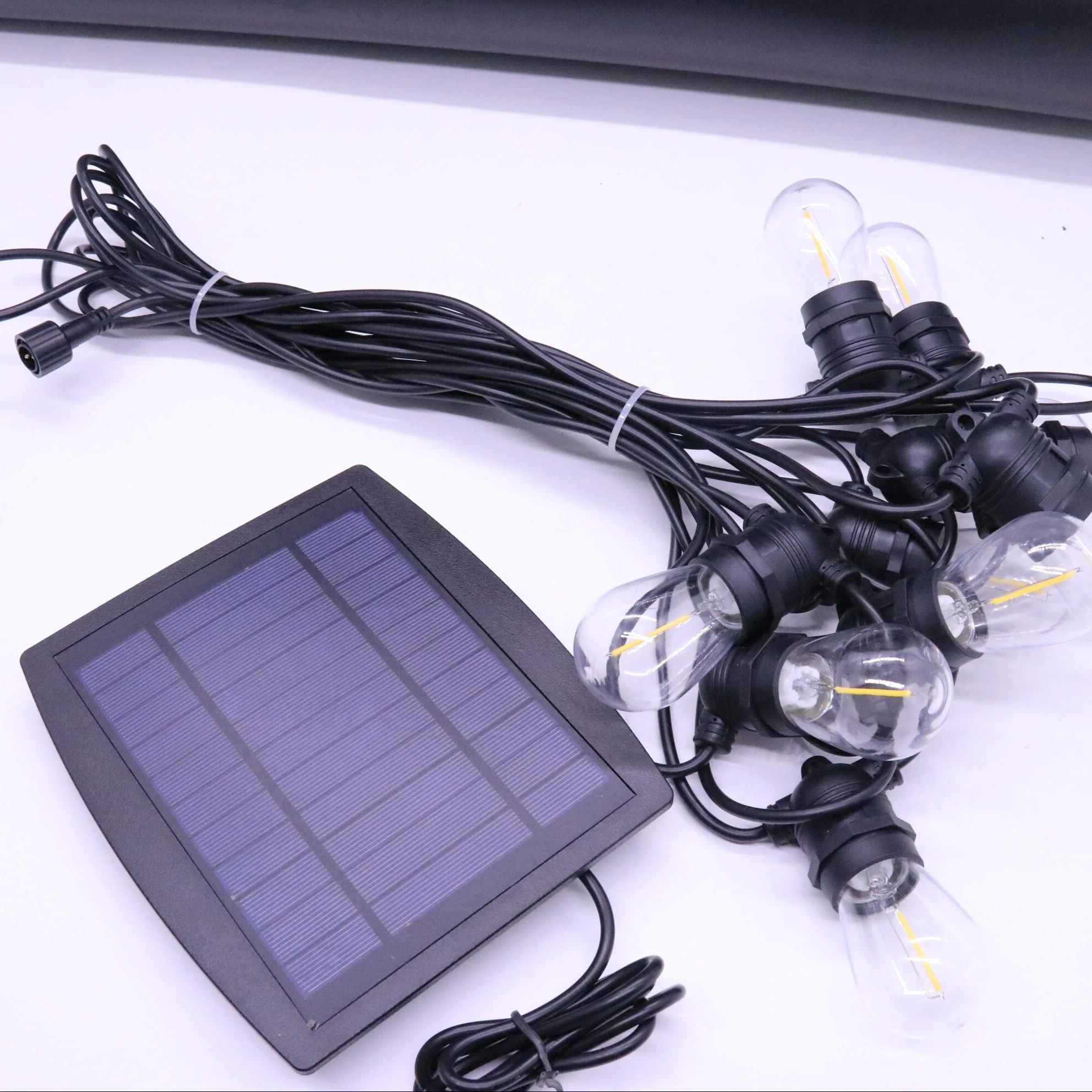 10m solar festoon lights