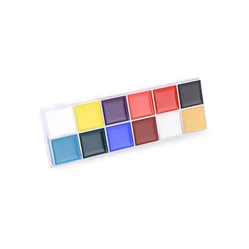 Customize your own brand makeup greasepaint face painting palette high pigmented body paint