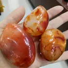 Natural High Quality Stone Natural High Quality Carnelian Red Agate Crystal Palm Stone Healing For Decoration