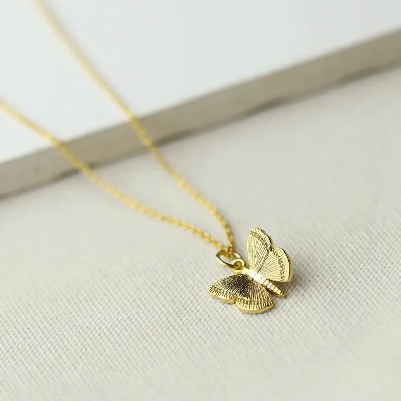 Dainty 14k Gold Plated Sterling Silver 