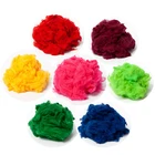 Black Dope Dyed Dyed 15dx64mm Black Dope Dyed Recycled Staple Fiber For Geotextile And Felt
