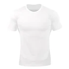 Wholesale Men Gym Tops Sportswear Workout T Shirt Custom Private Label Spandex Fitness Running Wear