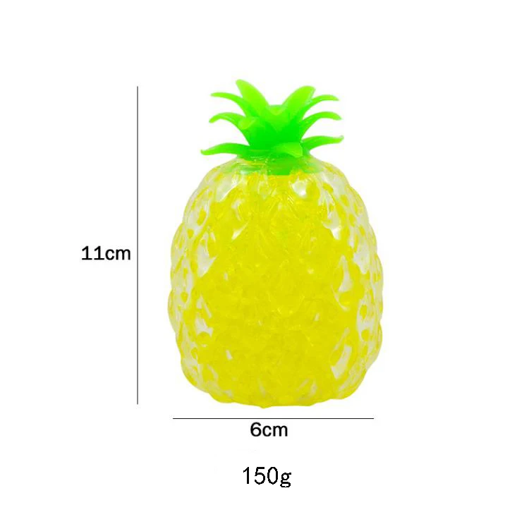 CY001 2019 Hot Selling Fruit Pineapple Grape Stress TPR Squishy Ball Vent Toy