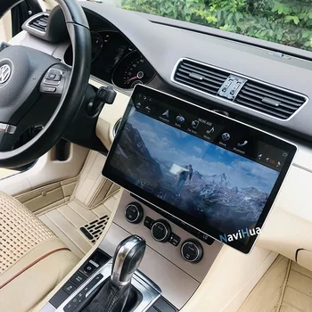 NaviHua Tesla model 12.8 inch Android 8.1 system 2 din universal car dvd audio with PX6 360 turn IPS screen 1920*1080 car radio