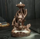 Incense Gift Ceramic Dragon Backflow Ceramic Incense Burner For Home Decoration Gift
