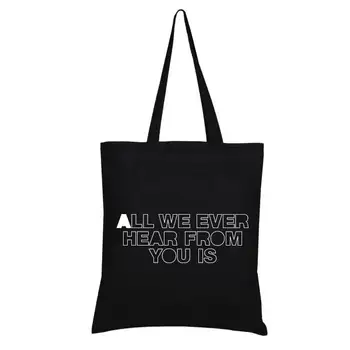 Promotional Manufacturer Shopping Cotton Handle Tote Bag Bags Classic Black Large Small with Custom Print Logo for Packing