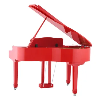 SPYKER HD-W100 Digital Grand Piano Red Polish 88 Keys Hamer Action Keyboard