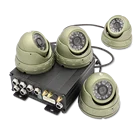 Mobile Dvr For Car Factory Wholesale 4 Camera 4channel 4ch HD Sd Card Mobile Dvr Kit With GPS 3G 4G WiFi For Car