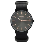 Timepieces Designer Watches Custom Brand Timepieces OEM Cheap Minimalist Watches With Solid Black Nylon Band For Man