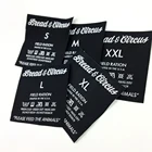 Logo Made In Label Custom Wholesale Straight Custom Logo Washable Woven Label Tag For Clothing And T-shirts